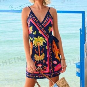Vacay Printed Wrap Dress